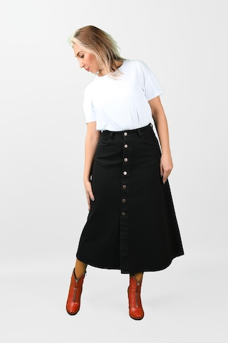 Önden Düğmeli Etek 2k/6637 001