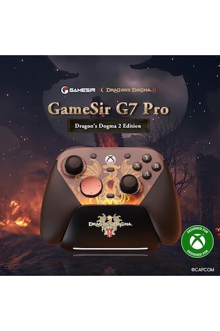 Gamesir G7 Pro Kablolu 3 Mod Tmr Sticks, Hall Effect Analog Controller Xbox Series X S, Xbox One, Android Ve Windows Dragon's Dogma 2 Edition
