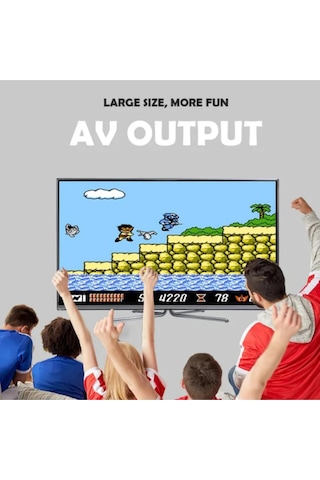Leons Super 8 Bit Tv Game Yeni Version Marıo Oyunlu Retro Televizyon Atarisi Oyun Tv Av Girişli