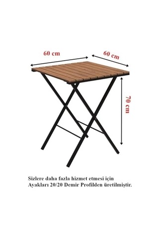 Ege Bistro Masa Balkon Masası. 2125 Açık Ceviz