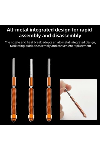 K2 Plus 3d Yazıcı Aksesuarları İçin K2 Plus Nozul Değiştirme Kiti 0.2mm