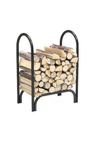 Soba Yanı Odunluk Bahçe Odunluğu Dekoratif Metal Odunluk