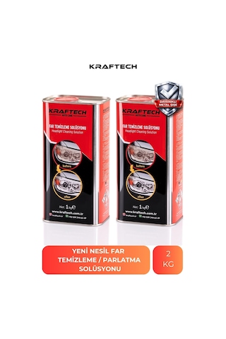 Kraftech Far Temizleme Far Temizleme Solüsyonu Kloroform Uyumlu 2 KG Kraftech Far Temizleme Far Temizleme Solüsyonu Kloroform Uyumlu 2 KG