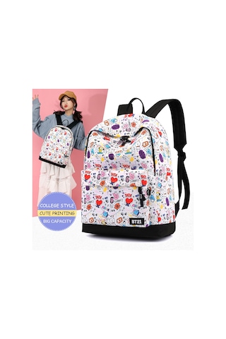 Lebıhmurah Wbp183 Moda Çantalar Bts Kpop Bt21 Sırt Çantası Rm Jungkook Rap Monster Suga V Tata Shooky Rj Kadın Sırt Çanta 47795890 Çok Renkli