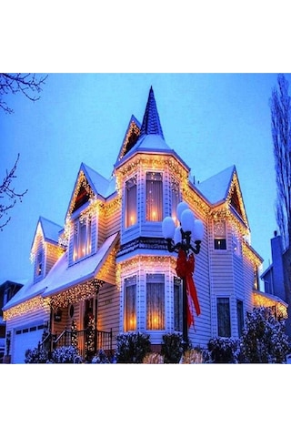 Dekor Düğün Işıkları Saçak Perde Led Işık 16 Dallı Saçak Led Işık 4 Metre Gün Işığı Salkım Led Işık