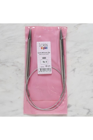 Loren Crafts 9 Mm Çelik Misinalı Şiş 60 Cm