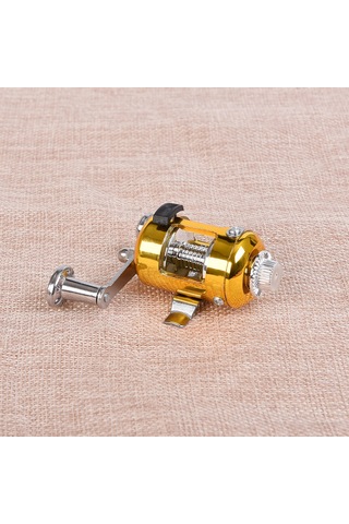 Mufunye Altın Renkli Aluminyum Gümüş Balıkçılık Seti - 1m Kalem Kamışı, Mini Davlumbaz, İp Ve Yem Kutusu Altın