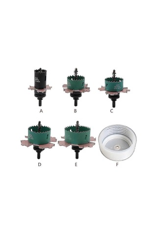 Alçıpan Delik Delme Seti 50x80x3 Downlight Delik Testeresi Kesici Matkap Ucu Delik Kesici Diğer