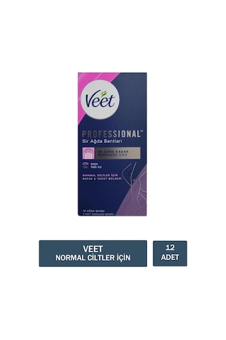 Veet Professional Sir Ağda Bandı Normal 12'li
