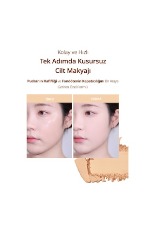 Hafif Yapılı, Pürüzsüz Mat Bitişli Pudra Fondöten Clıo Kill Cover Powder Foundation 23n Ginger 23