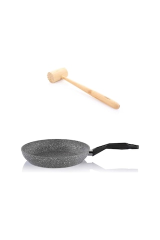 Schafer Granit Tava 24 Cm Ve Bambu Et Tokmağı Granit