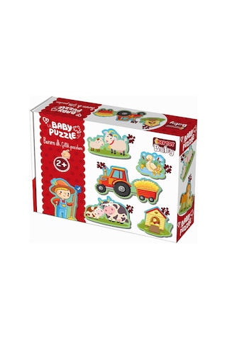 Baby Puzzle Çiftlik 5 Adet