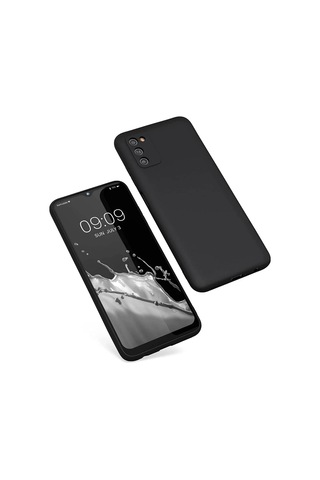 Samsung Galaxy A03s Kılıf First Silikon - Siyah