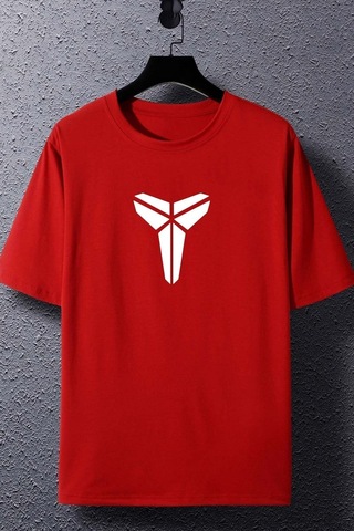 Flood Of Style Unisex Kobe Baskılı T-shirt Kırmızı