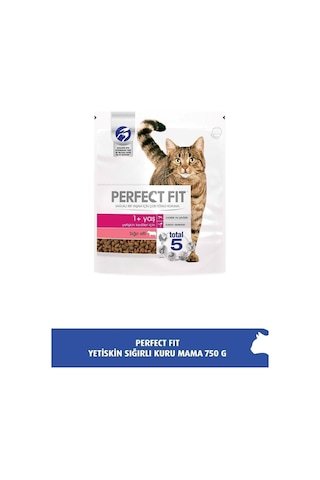 Perfect Fıt Yetişkin Sığır Etli Kuru Kedi Maması 750 Gr