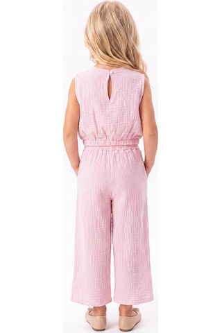 Mnk Baby & Kids Kız Çocuk Pamuklu Müslin Rahat Takım M00826 Pembe