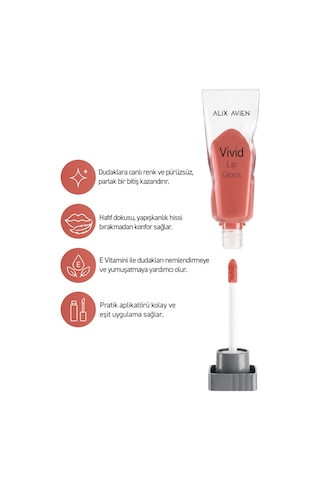 Parlak Bitişli Nemlendirici E Vitaminli Dudak Parlatıcı - Vivid Lipgloss 106 Dusty Pink Pembe
