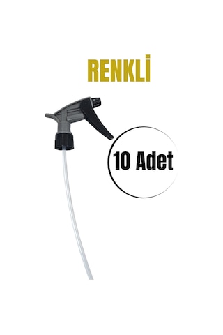 Fısfıs Sprey Başlığı - Renkli Kimyasala Dayanıklı Fısfıs 10 Adet