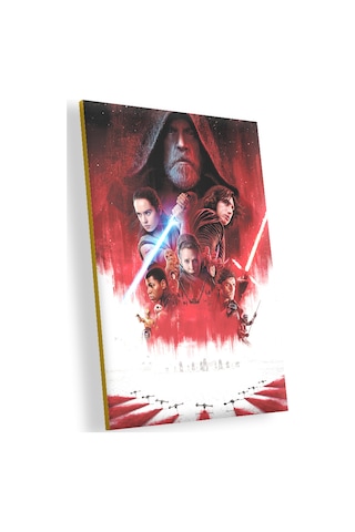 Cakasepetim Star Wars The Last Jedi Princess Leia Organa R2d2 Poe Ahşap Mdf Tablo
