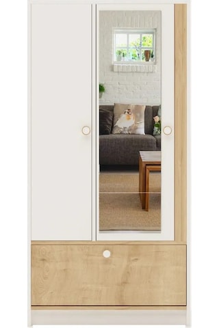 Floradesign Malibu Aynalı Gardırop / Elbise Dolabı