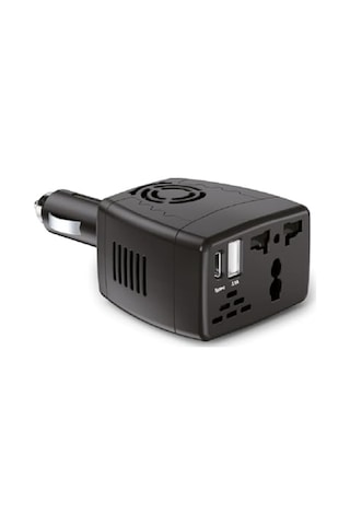 Moddestore 12v Araç İnvertörü 150w 220v Priz Çevirici Usb Ve Type-c