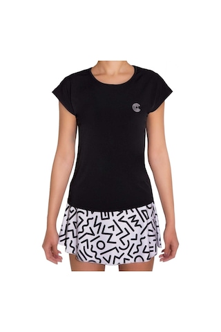 Courtmax Sport Siyah T-Shirt Çok Renkli