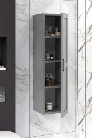 %100 Mdf 30 Cm Riva Boy Dolabı Beyaz
