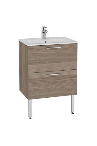 VitrA Mia 60 Cm Cordoba Çekmeceli Ayaklı Banyo Dolabı + Creavit 60 Cm Ayna Set Diğer
