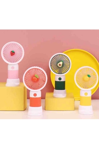 Periboia Sevimli Tasarımlı Telefon Tutuculu El Fanı