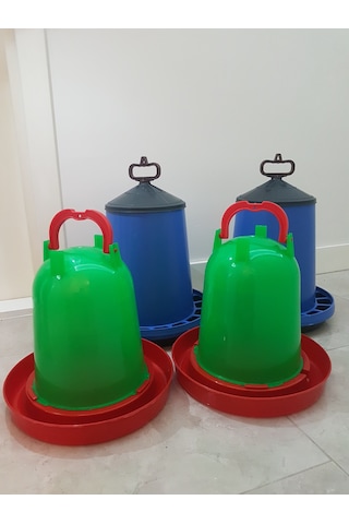 2 Adet Tavuk 15 Kg Yemlik 2 Adet 10 Lt  Suluk