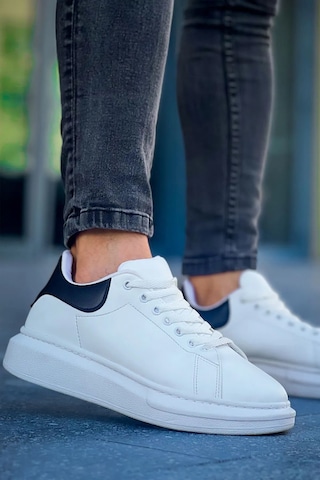 Luis A Costa Lc101 Beyaz Arka Siyah Bağcıklı Erkek Ayakkabı Renkli