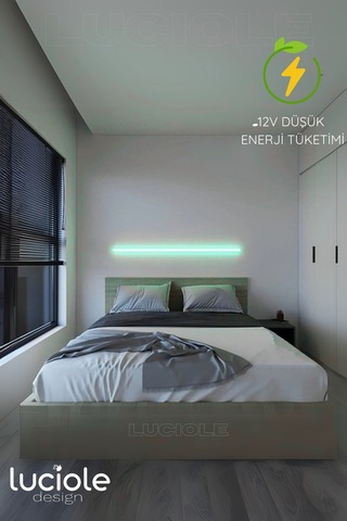 Led Bar Dekoratif Rgb Çok Renkli Animasyonlu Modlu Kumandalı Barblue1