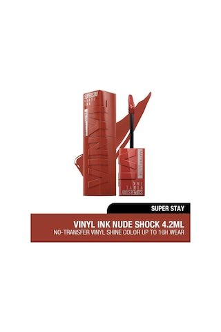 Maybelline New York Super Stay Vinyl Ink Likit Parlak Ruj 130 Extra Maybelline New York Super Stay Vinyl Ink Likit Parlak Ruj 130 Extra