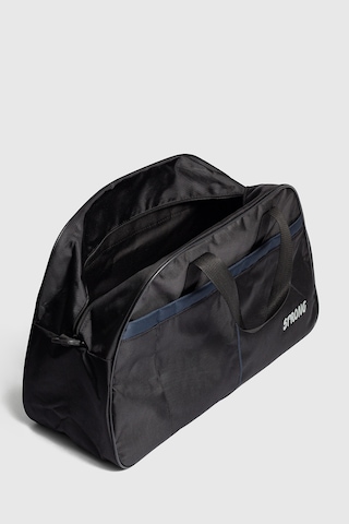 Strong Bag Büyük Boy Spor Seyahat Çantası Antrenman Gym Fitness Çantası Valiz El Çantası Siyah Siyah