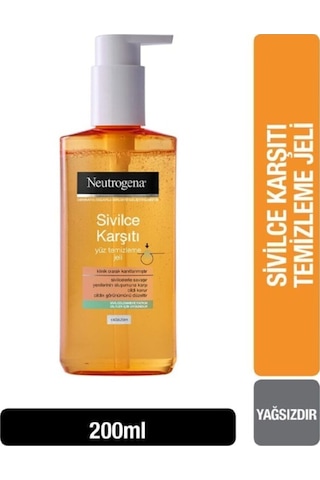 Neutrogena Sivilcelere Karşı Yüz Temizleme Jeli 200 ML