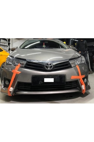 Toyota Corolla Twin Ön Tampon Flap Ön Flap 2013 - 2016 P. Black , Abs Plastik