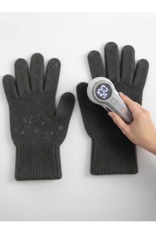 Dijital Ekranlı Hav Ve Tiftik Temizleyici - Ergonomik Saplı Tüy Toplama Makinesi Beyaz