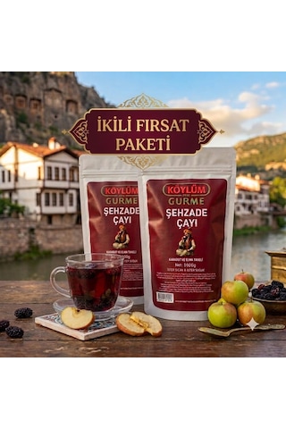 Köylüm Gurme Amasya Şehzade Elma-karadut Çayı 1 Kg 2 Adet