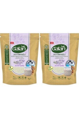 Dalan Lavanta Esintisi Zeytinyağlı Doğal Granül Matik Sabun Tozu 32 Yıkama 2 x 1 KG