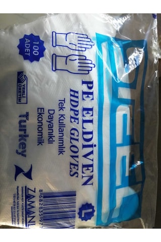 Steel Poşet Eldiven 100'lü 50 Paket 1 Koli