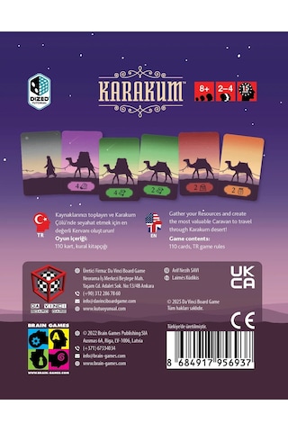 Karakum Kart Oyunu Türkçe