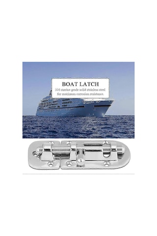 Paslanmaz Çelik Deniz Teknesi Kapı Pencere Kilidi Mandalı Sürgülü