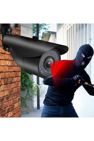 Geeroyoo Dış Mekan Metal Ip66 Su Geçirmez Kamera - Ahd/tvı/cvı/cvbs Dörtlü Sisteme Destek, 3.6mm Lens, 20m Ir Gece Görüşü, 720p Pal