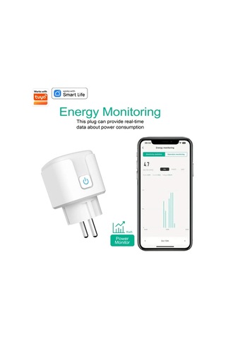 Motion003 Alexa Ses Kontrolü 16a Ab Akıllı Fiş Wi-fi 16a Enerji Ölçüm 110v/220v Oyun Bil