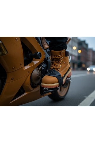 Mtndizlik Shiftarmor Motosiklet Ayakkabı Koruyucu ,vites Ayakkabı Koruyucu,motorcycle Shoe Protector,motosiklet Deri Aksesuar %100 Doğal Deri Tekbeden