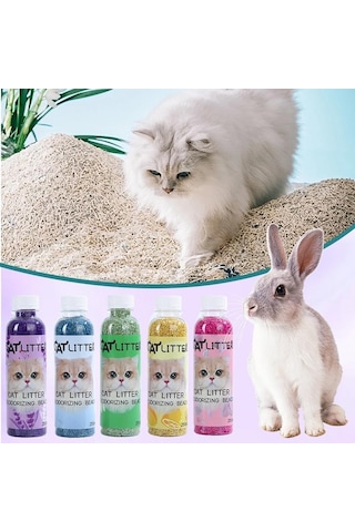 Kedi Kumu Koku Giderici Granül Parfüm - Uzun Süreli Ferahlık Sunan Kedi Kumu Kokusu Giderici, Etkili Koku Nötrleşt