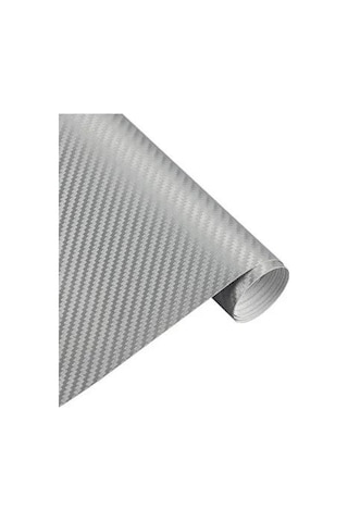 Hava Kanallı Gri Karbon Araba Kaplama Folyosu 152 Cm X 100 Cm