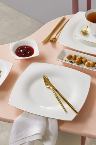 Karaca Fine Pearl Ragusa 26 Parça 6 Kişilik İnci Kahvaltı/Servis Takımı Platin