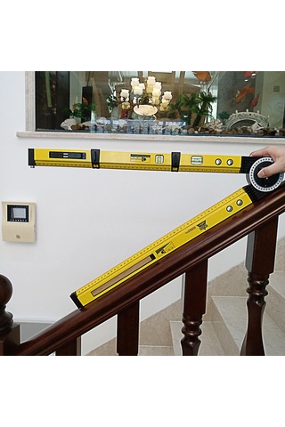 Sones 0-270 Derece Çok Fonksiyonlu Çizgi Ölçer Ağaç İşleme Çizici Pusula Eğim Ölçüm Açı Ölçer