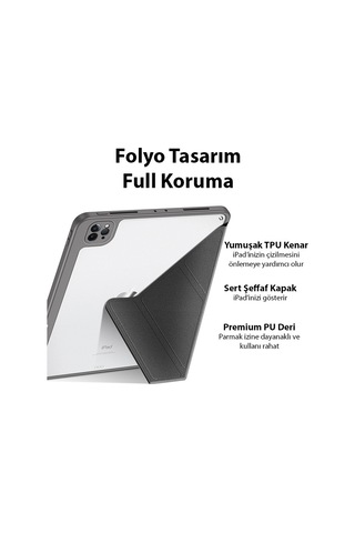 Dux Ducis iPad Uyumlu Pro 11 2022-2021-2020-2018 Kapaklı Kılıf